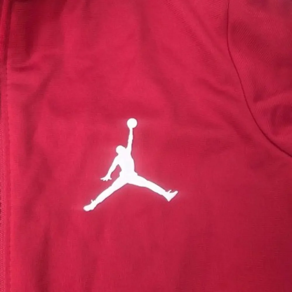 Nike Jordan Track Jacket Boys Medium 5-6 Years Jump Man Red Black Full Zip